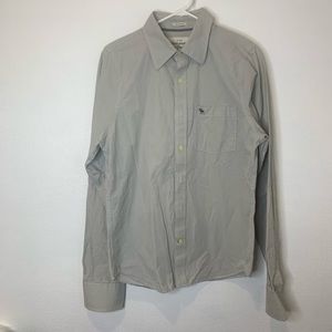 Abercrombie & Fitch button down striped dress shirt men’s large
